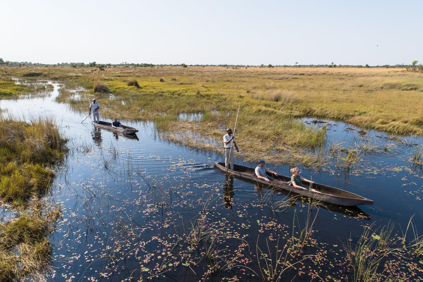 Mokoro in the Okavango Delta, Botswana
