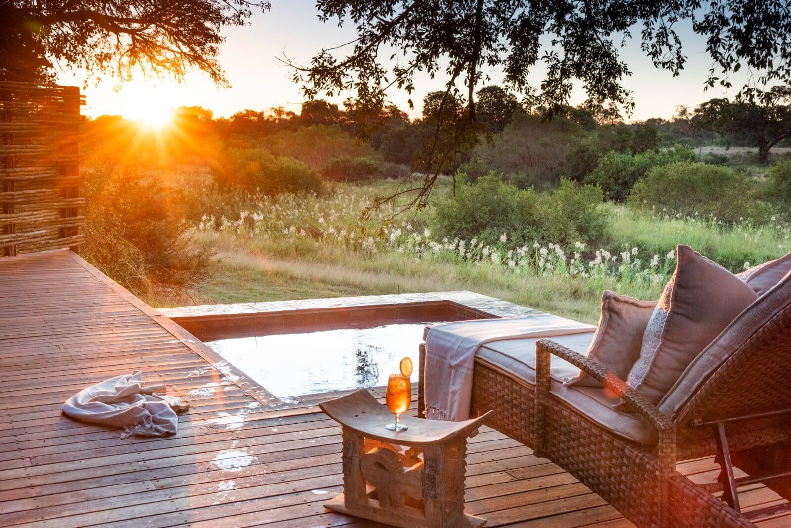 Private Plunge pool while on Safari